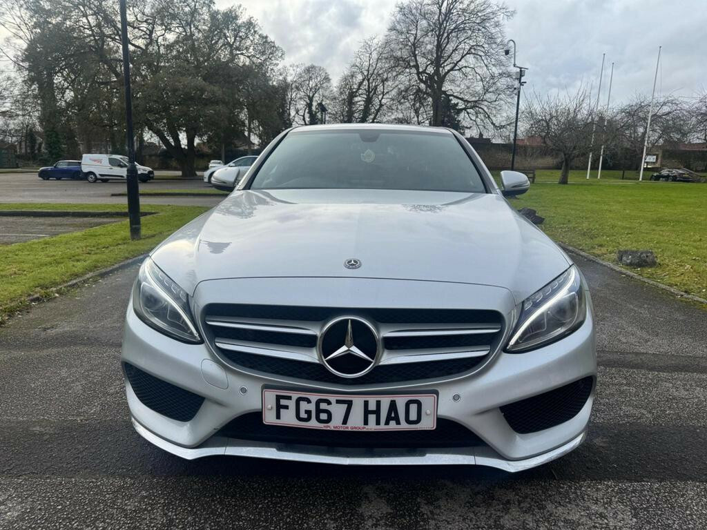Mercedes-Benz C Class Saloon 2.1 C220d Amg Line 2017 FG67HAO Silver #3