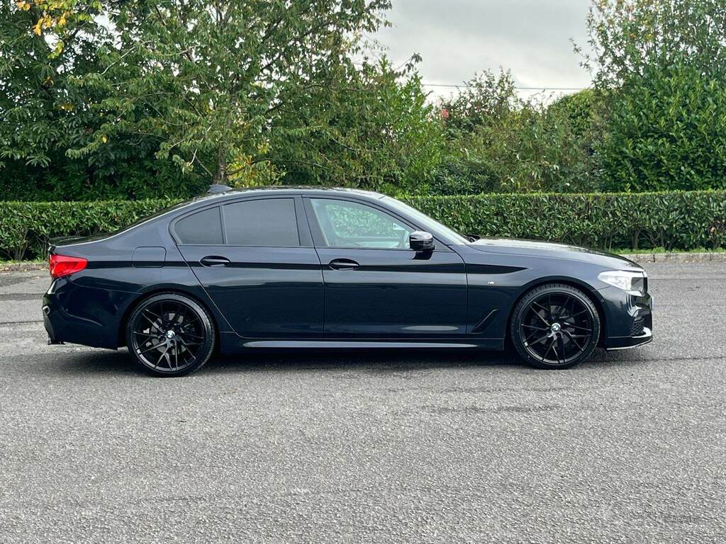 BMW 5 Series 520D M Sport YK19ZOF Black #2