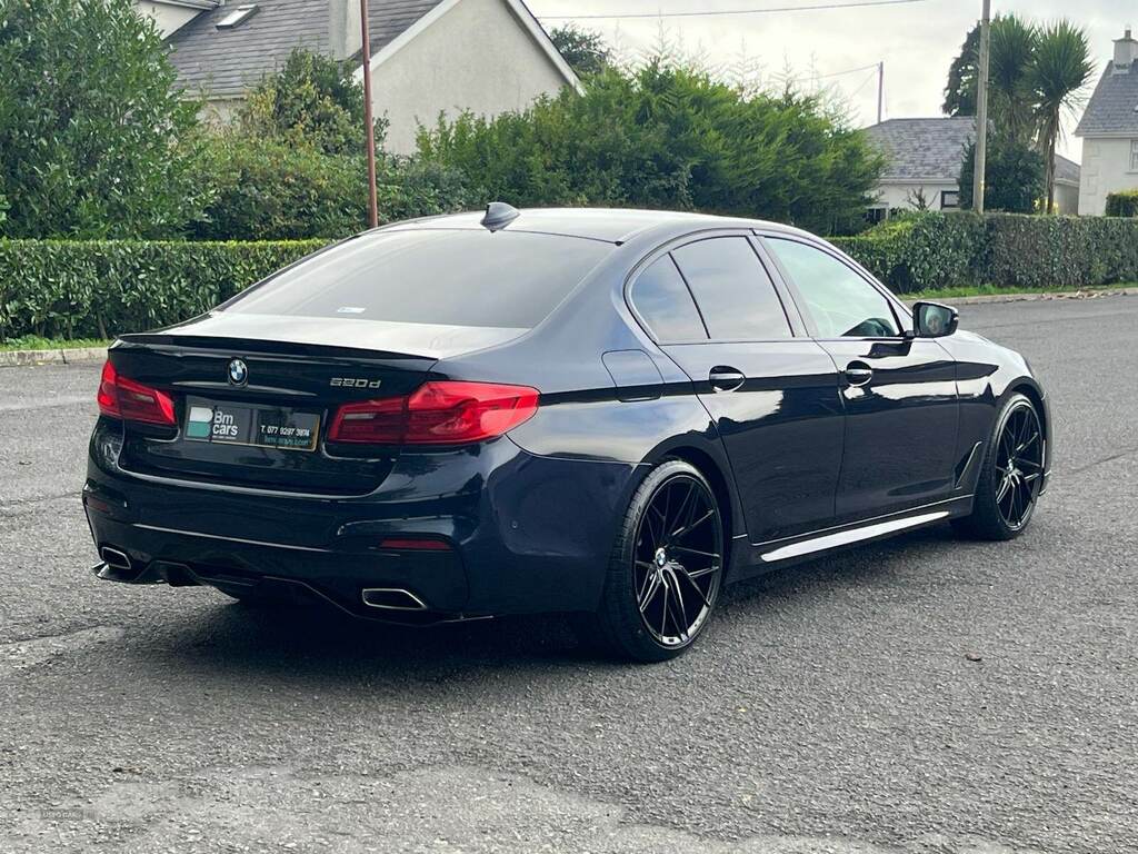 BMW 5 Series 520D M Sport YK19ZOF Black #3