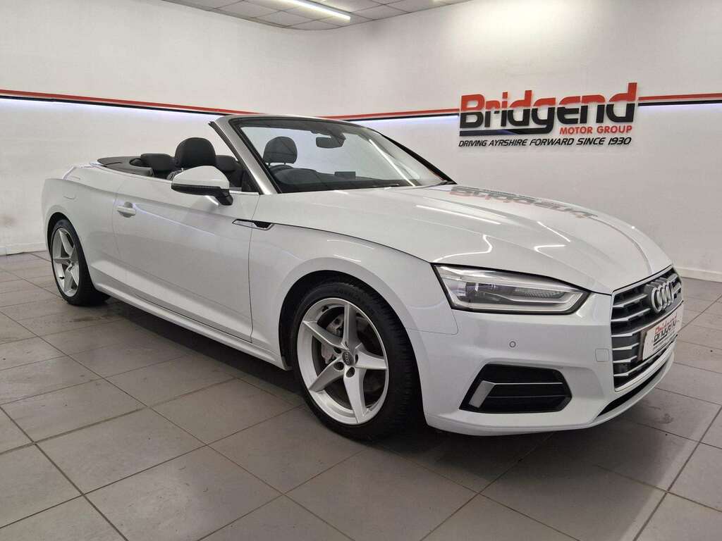 Audi A5 2.0 Tdi 40 Sport Convertible MF70PZM White #2