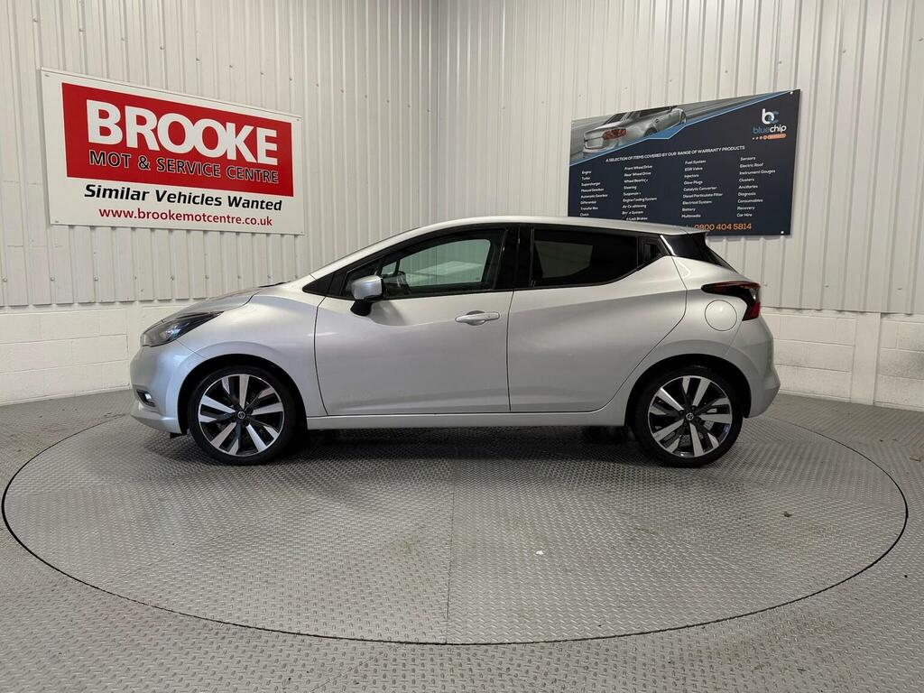 Nissan Micra Hatchback 1.0 Ig-t Tekna Euro 6 Ss 202171 LT71TZS Silver #6