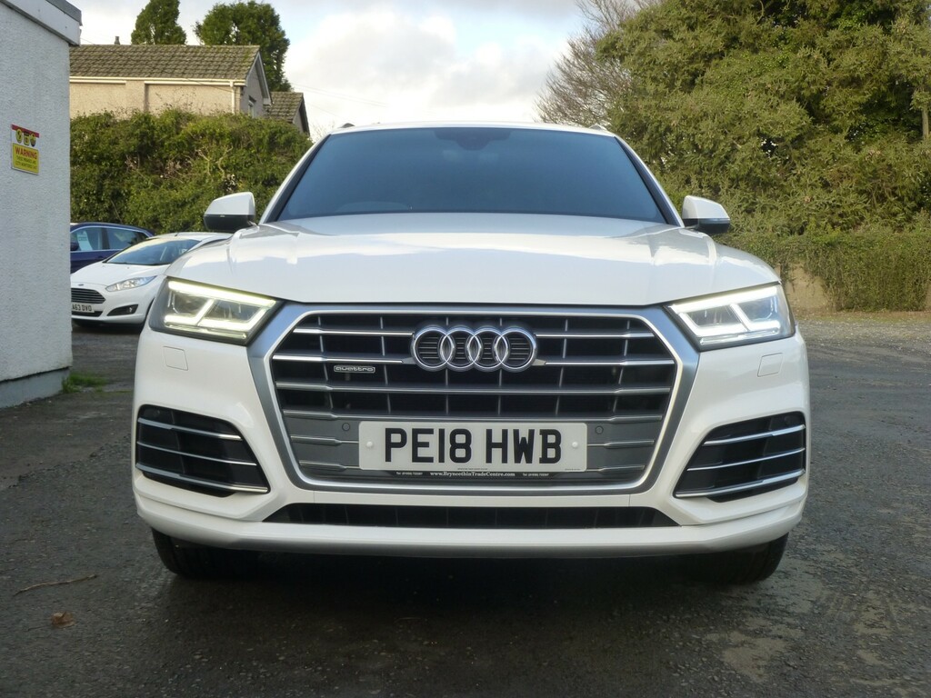 Audi Q5 New Shape 2.0 Tdi 187 Bhp Quattro S Line 7Spd S-t PE18HWB White #3