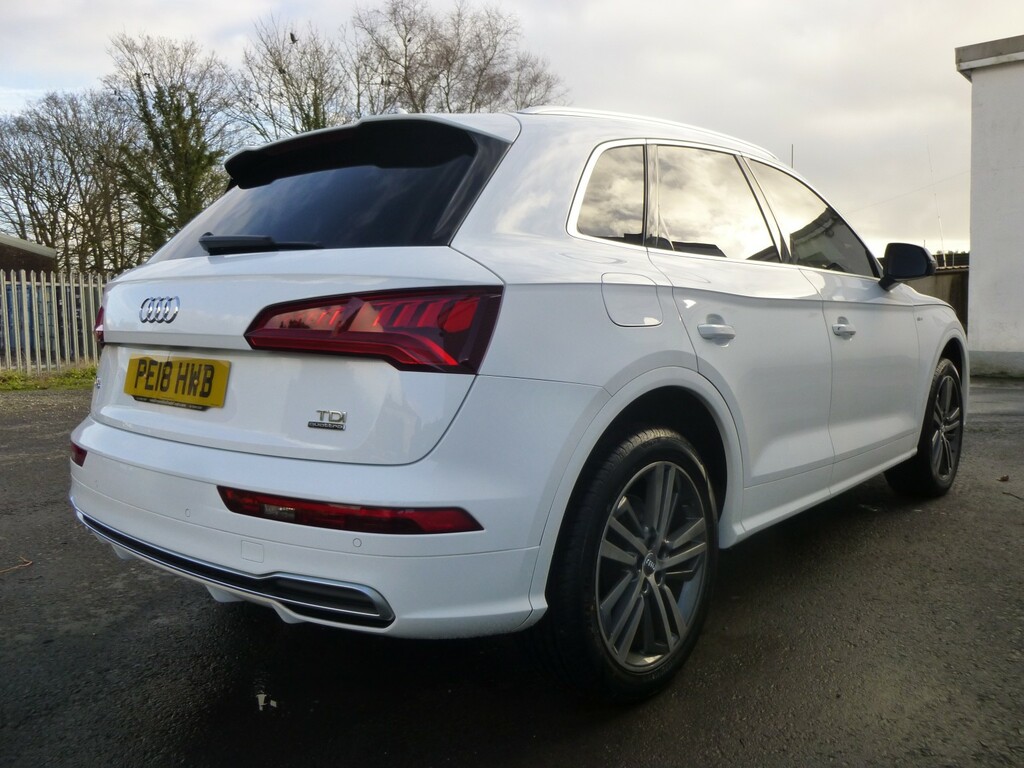 Audi Q5 New Shape 2.0 Tdi 187 Bhp Quattro S Line 7Spd S-t PE18HWB White #5