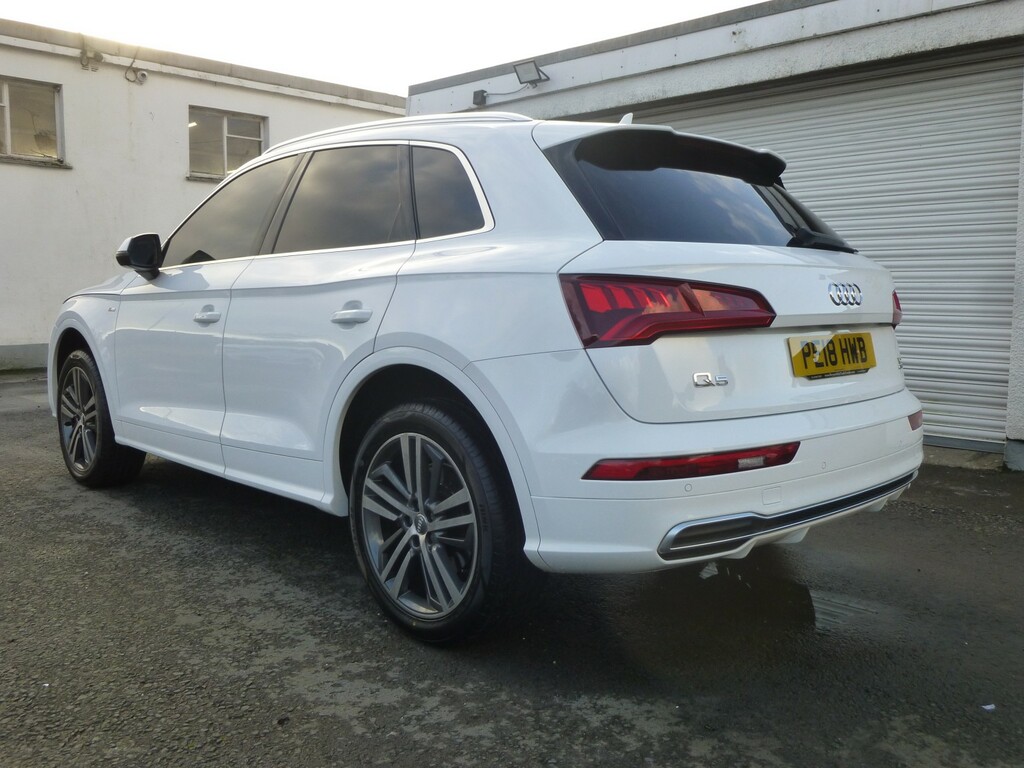 Audi Q5 New Shape 2.0 Tdi 187 Bhp Quattro S Line 7Spd S-t PE18HWB White #4
