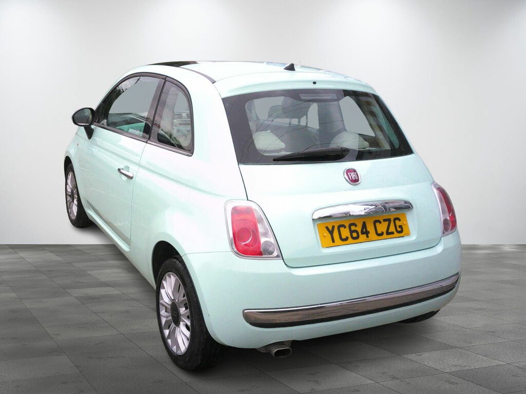 Fiat 500 1.2L Lounge Hatchback Euro 5 69 YC64CZG Green #5