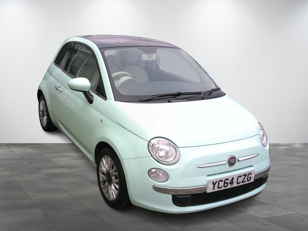 Fiat 500 1.2L Lounge Hatchback Euro 5 69 YC64CZG Green #2