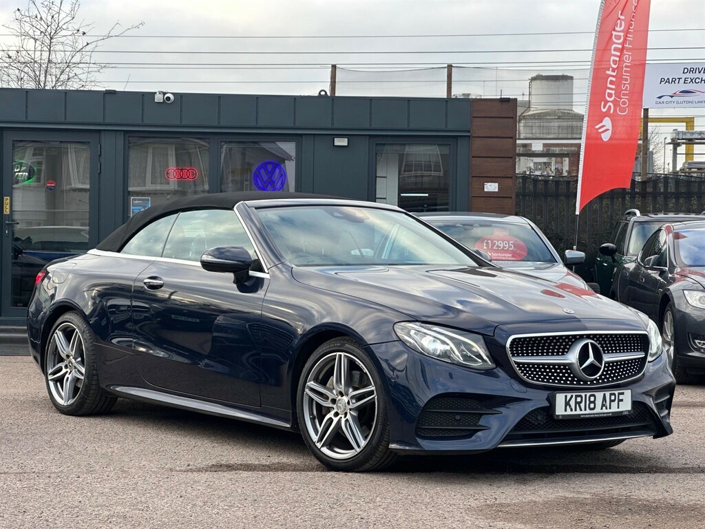 Mercedes-Benz E Class 2.0 D Amg Line Premium Cabriolet G-tronic Euro Blue