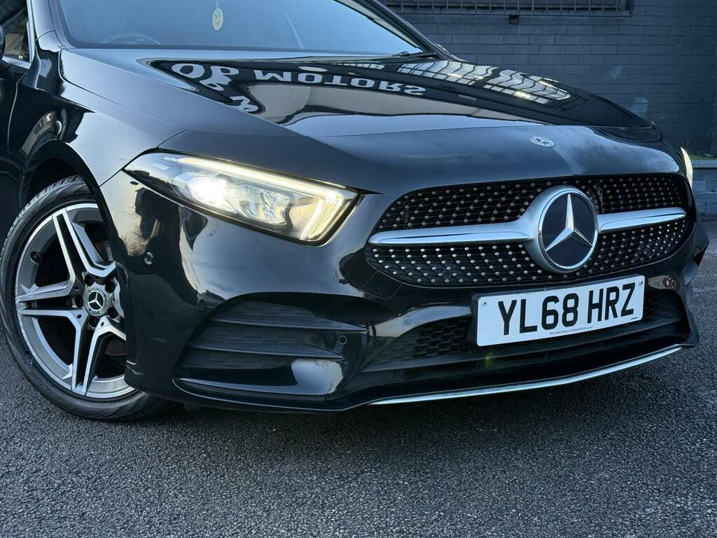 Mercedes-Benz A Class Hatchback 1.5 A180d Amg Line Executive 7G-dct Eu YL68HRZ Black #4