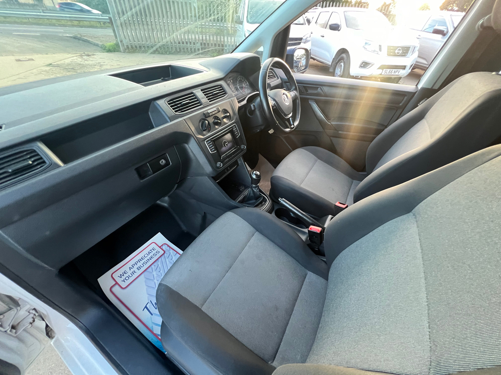 Volkswagen Caddy 2.0 Tdi C20 Startline Panel Van DL70OPE White #3