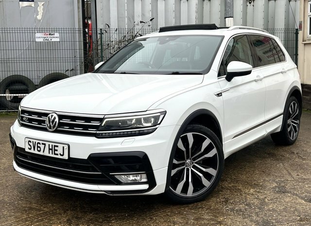 Volkswagen Tiguan 2.0 Tdi R-line Suv Dsg 4Motion Euro 6 SV67HEJ White #3