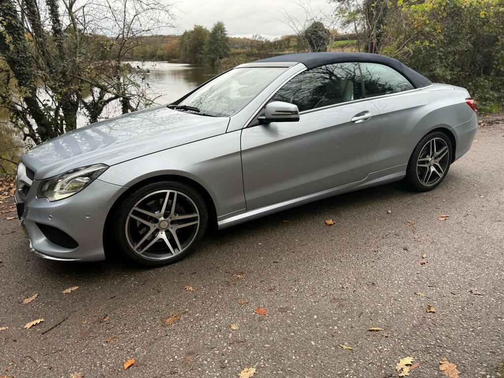Mercedes-Benz E Class 2.1 E220 Cdi Amg Sport Cabriolet G-tronic Euro 5 OW14KOU Silver #2