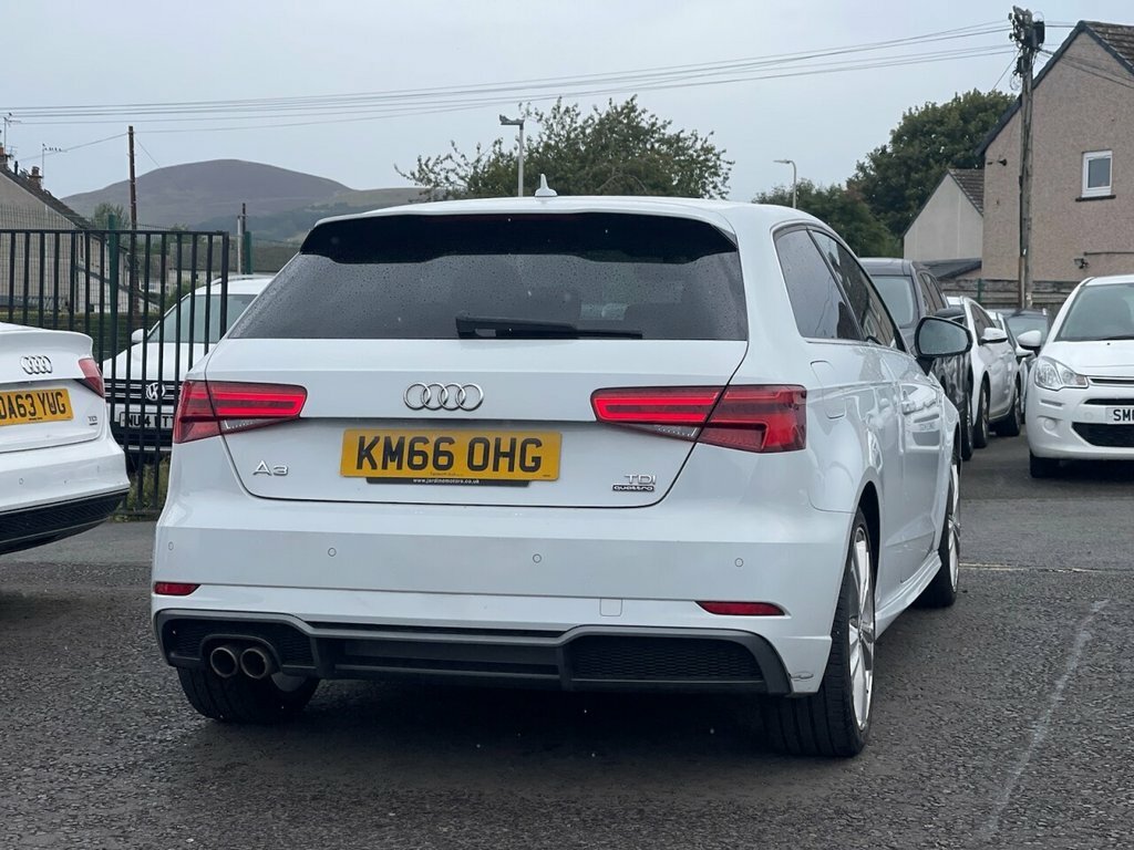 Audi A3 2L S Line KM66OHG White #4