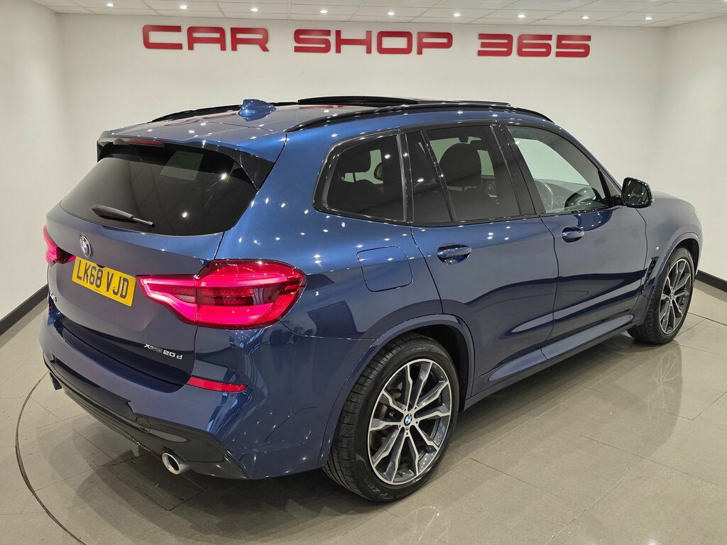 BMW X3 20D M Sport Suv LK68VJD Blue #2