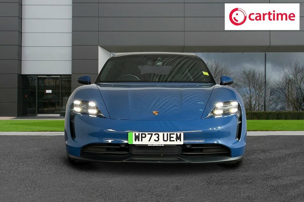 Porsche Taycan Estate WP73UEM Blue #3