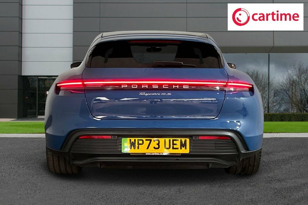 Porsche Taycan Estate WP73UEM Blue #4