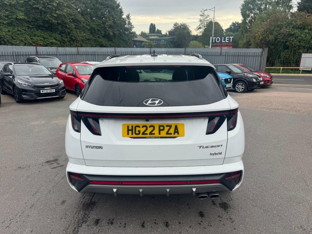 Hyundai Tucson 1.6 H T-gdi N Line Euro 6 Ss HG22PZA White #6