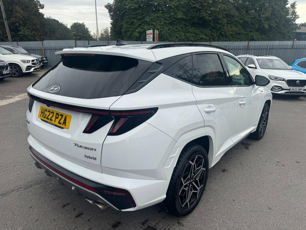 Hyundai Tucson 1.6 H T-gdi N Line Euro 6 Ss HG22PZA White #4