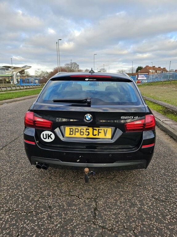 BMW 5 Series 2.0 520D M Sport Touring 2015 Black #6