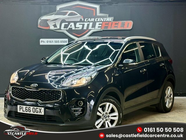 Kia Sportage 2016 1.7 Crdi 2 Suv Euro 6 Ss PL66OGX Black #3