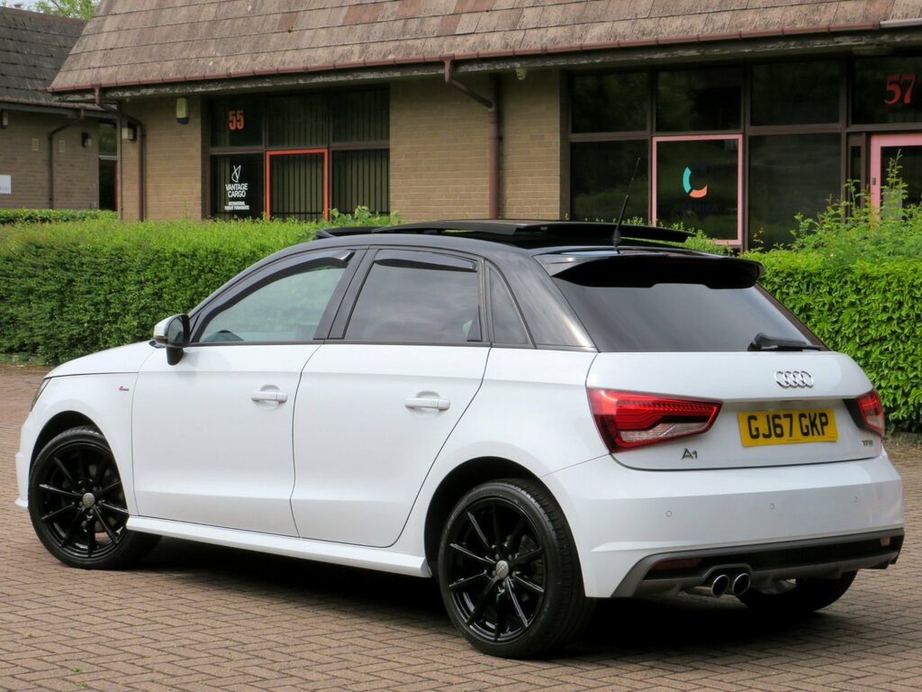 Audi A1 Sportback Tfsi S Line 5-Door GJ67GKP White #4
