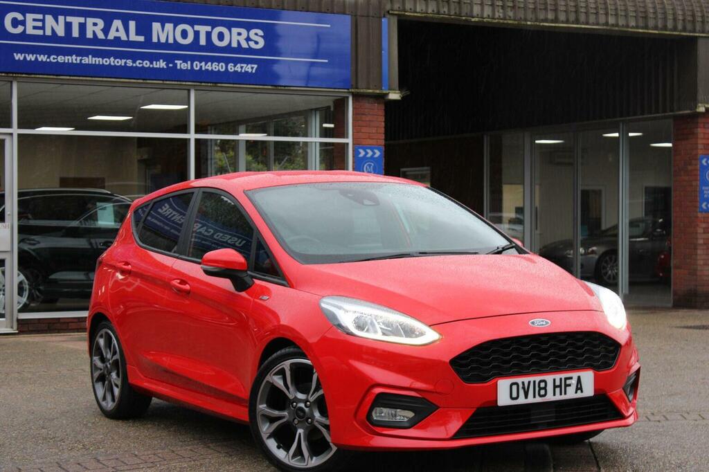 Ford Fiesta Hatchback 1.0T Ecoboost St-line Euro 6 Ss OV18HFA Red #2