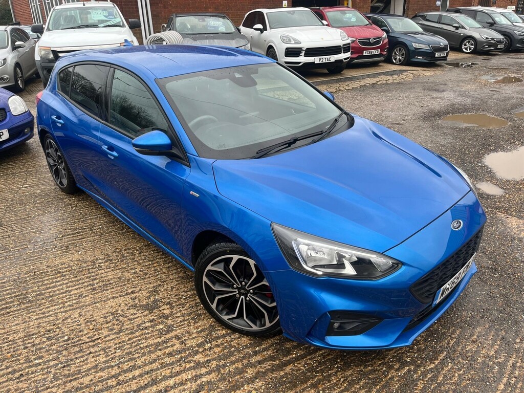 Ford Focus 1.0T Ecoboost St-line X Euro 6 Ss WK69FRJ Blue #2