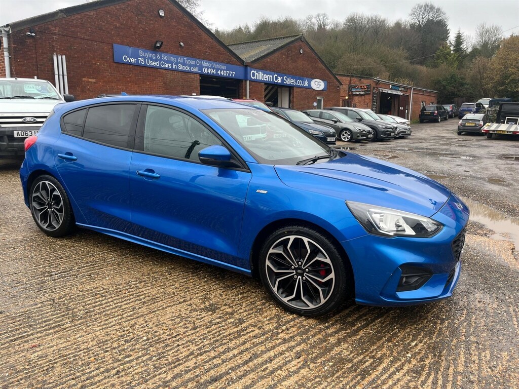 Ford Focus 1.0T Ecoboost St-line X Euro 6 Ss WK69FRJ Blue #3