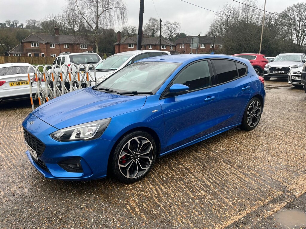 Ford Focus 1.0T Ecoboost St-line X Euro 6 Ss WK69FRJ Blue #5