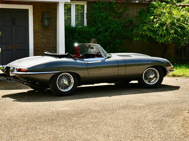 Jaguar E-Type Roadster Silver #3