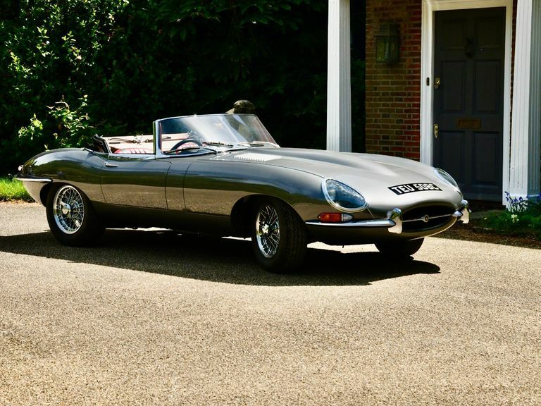 Jaguar E-Type Roadster Silver #2
