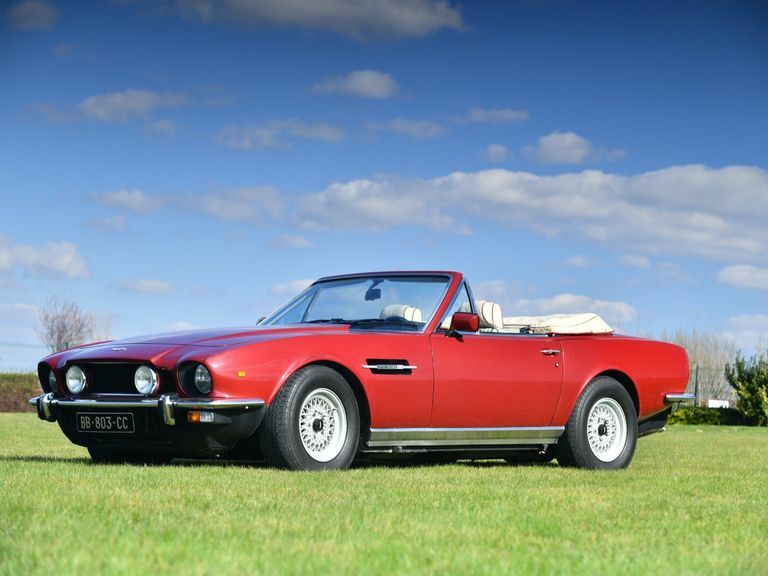Aston Martin V8 Volante Red