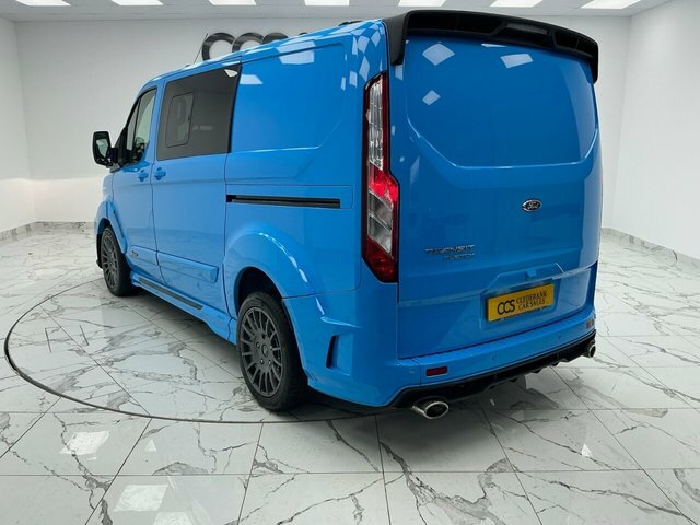 Ford Transit Custom 2.0 320 Ecoblue Limited Crew Van Double Cab Di AJ21XHC Blue #4