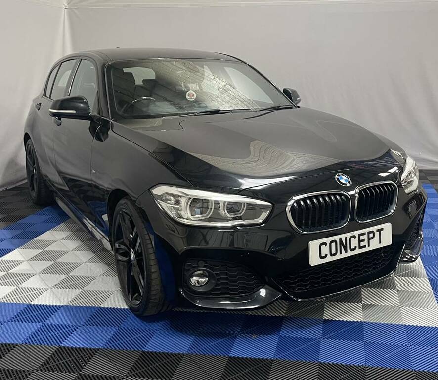 BMW 1 Series Hatchback 118D M Sport Black #2