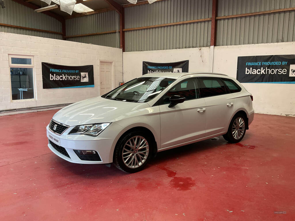 Seat Leon 1.6 Tdi Se Dynamic Ez White #4