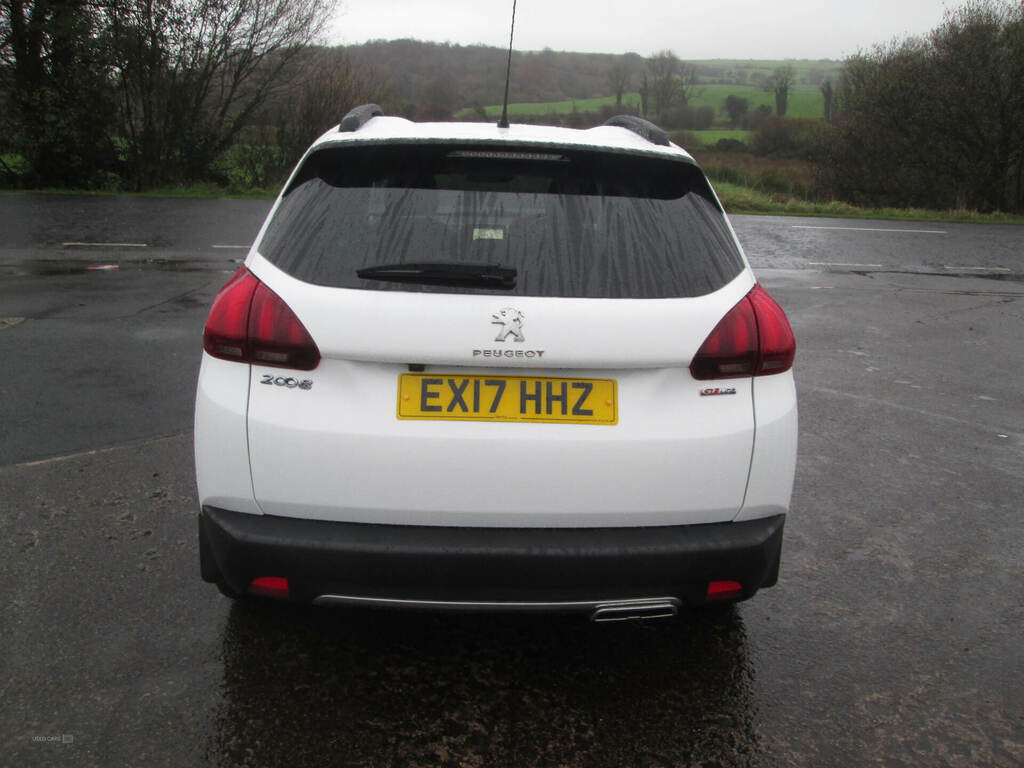 Peugeot 2008 1.6 Bluehdi 120 Gt Line EX17HHZ White #6