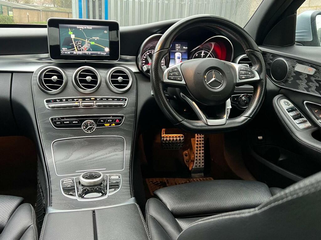 Mercedes-Benz C Class Saloon 2.1 C220d Amg Line G-tronic Euro 6 Ss 4 Silver