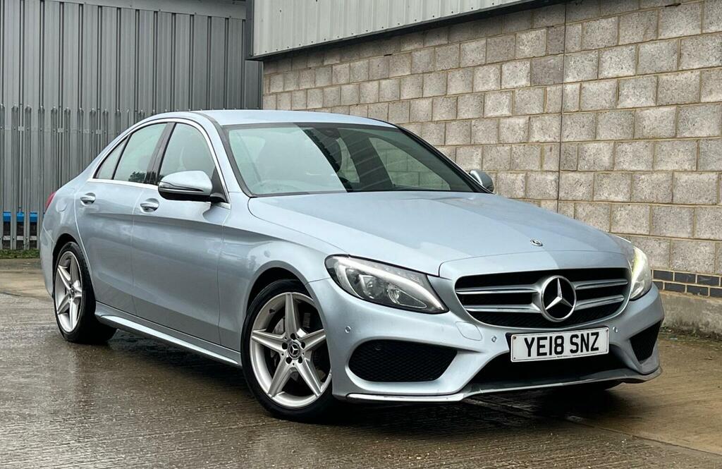 Mercedes-Benz C Class Saloon 2.1 C220d Amg Line G-tronic Euro 6 Ss 4 Silver
