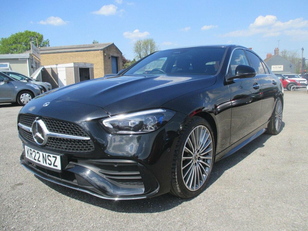 Mercedes-Benz C Class Saloon 2.0 C220dh Mhev Amg Line Premium G-tronic Black #3