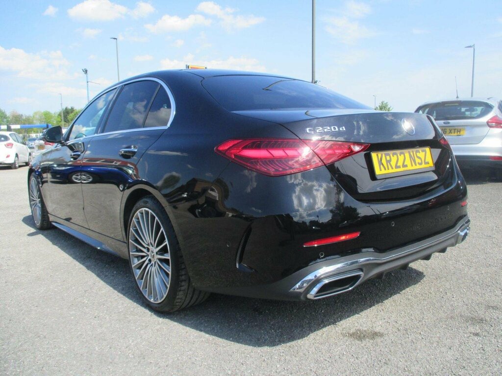 Mercedes-Benz C Class Saloon 2.0 C220dh Mhev Amg Line Premium G-tronic Black #2