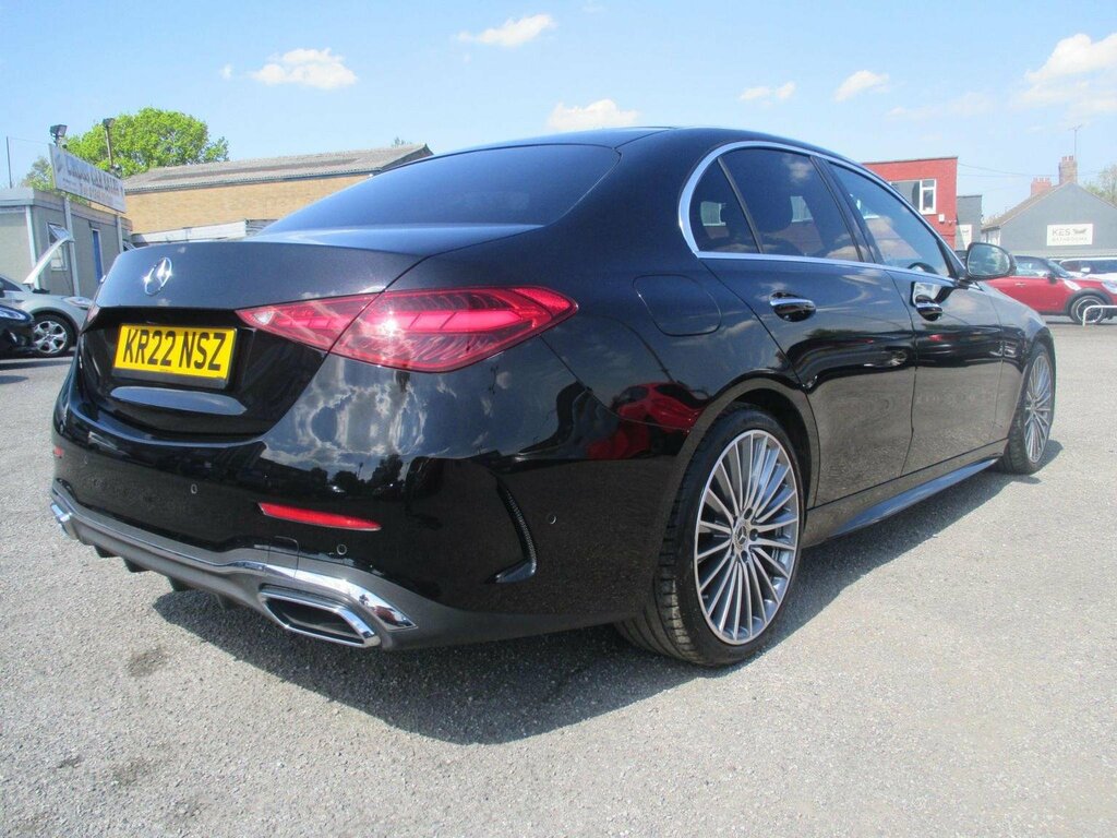 Mercedes-Benz C Class Saloon 2.0 C220dh Mhev Amg Line Premium G-tronic Black #4