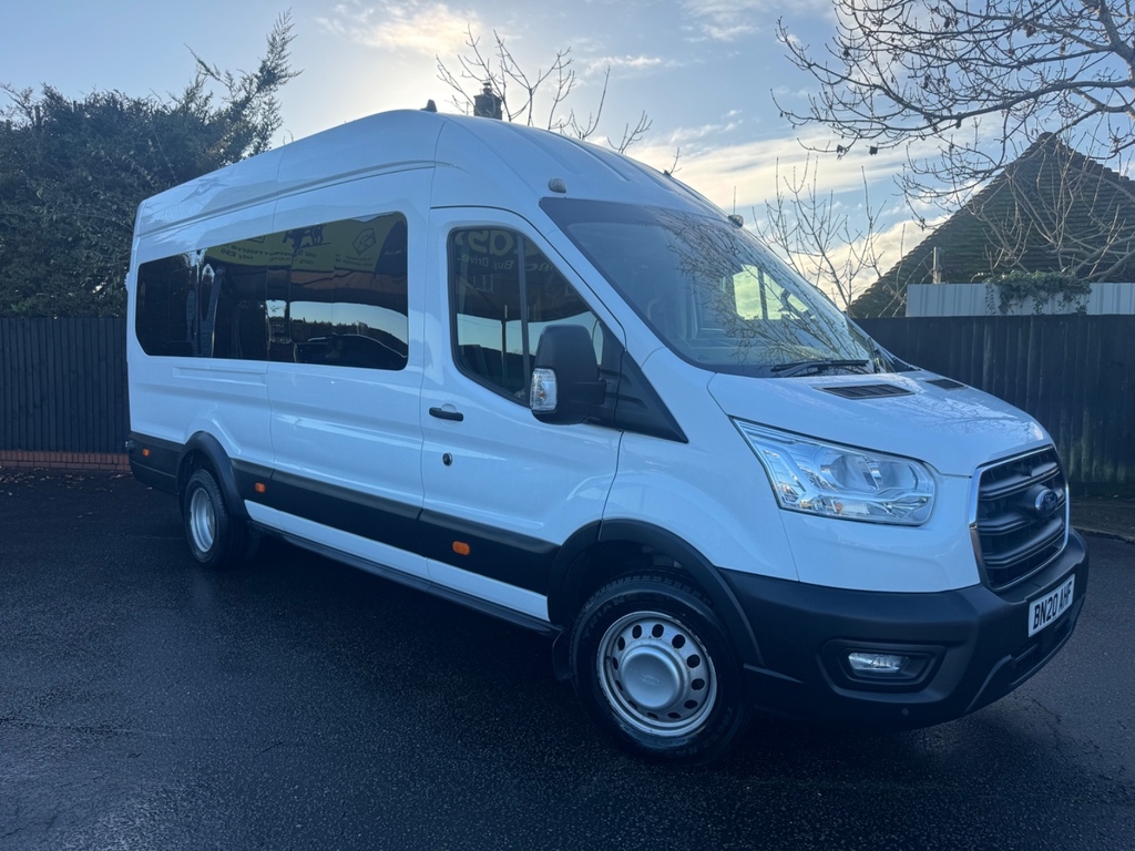 Ford Transit Custom 2.0 Ecoblue 130Ps H3 17 Seater Leader BN20AHF White #4