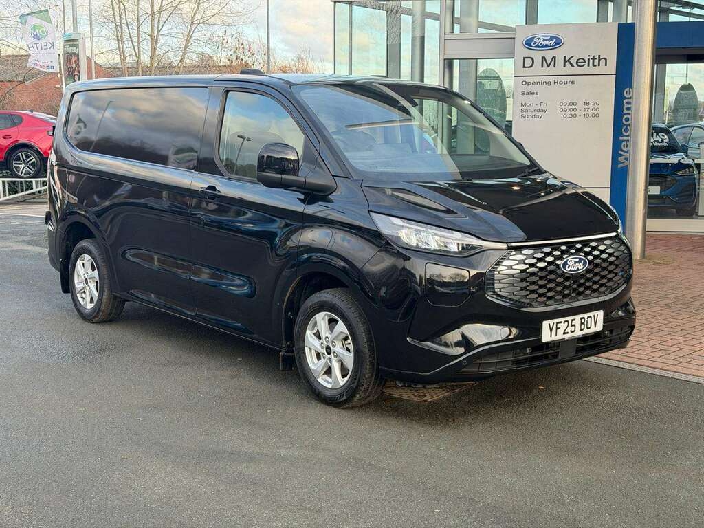 Ford Transit Custom 100Kw 65Kwh H1 Van Limited YF25BOV Black #3