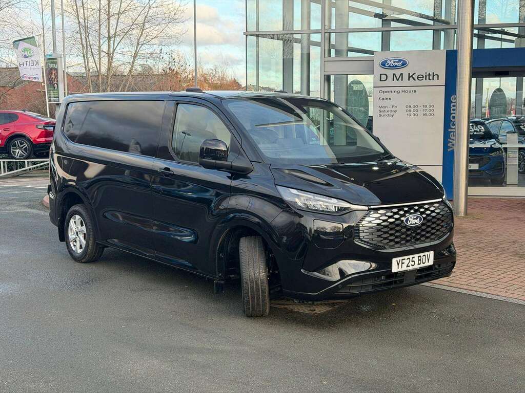 Ford Transit Custom 100Kw 65Kwh H1 Van Limited YF25BOV Black