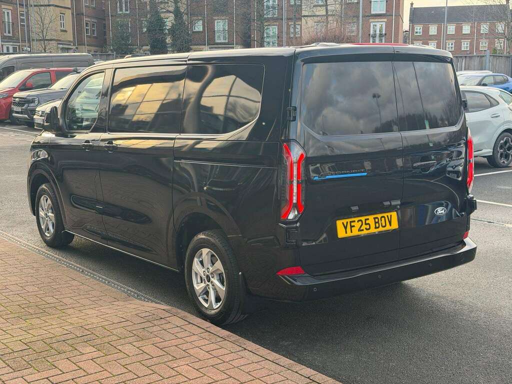 Ford Transit Custom 100Kw 65Kwh H1 Van Limited YF25BOV Black #5