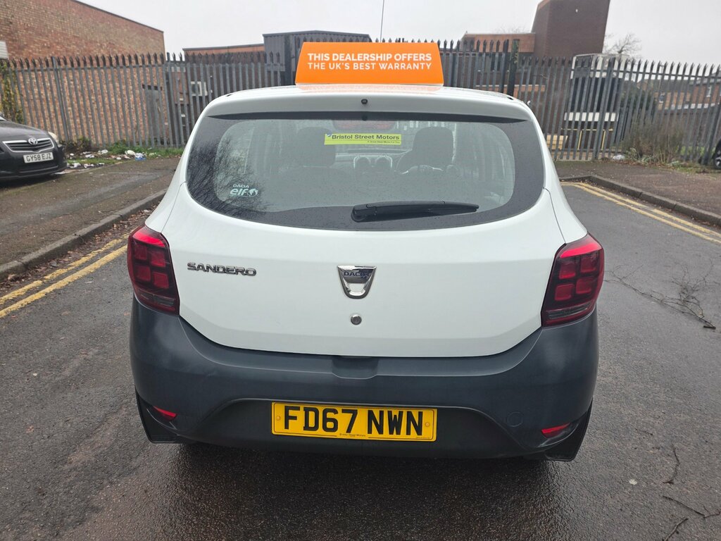Dacia Sandero 1.0 Sce Access Hatchback Euro 6 FD67NWN White #4