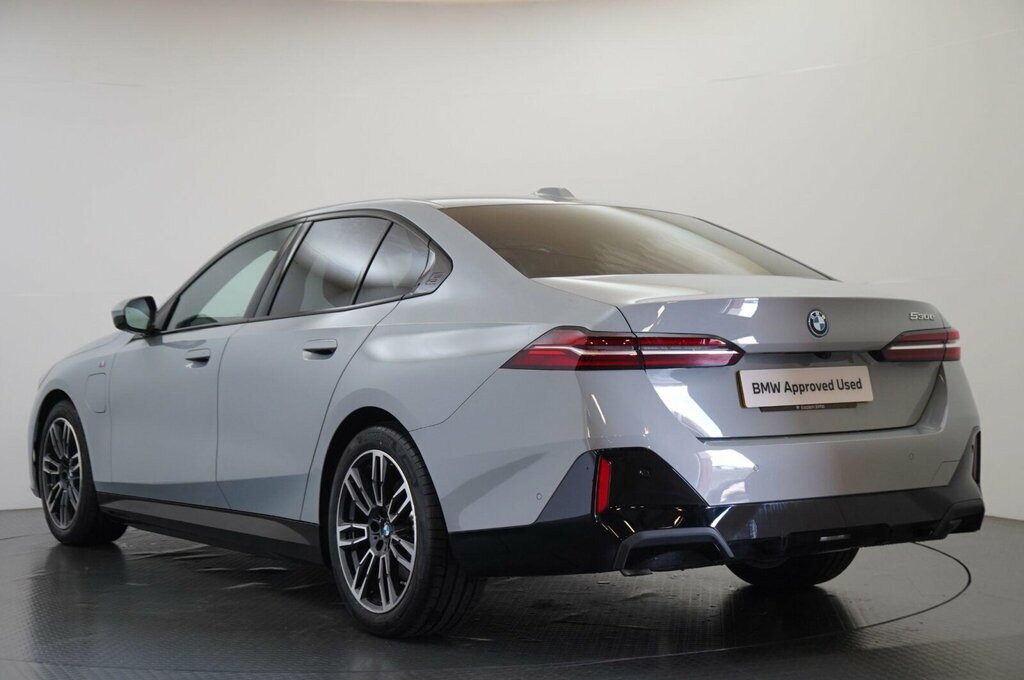 BMW 5 Series 530E M Sport Saloon SL75LPJ Grey #3