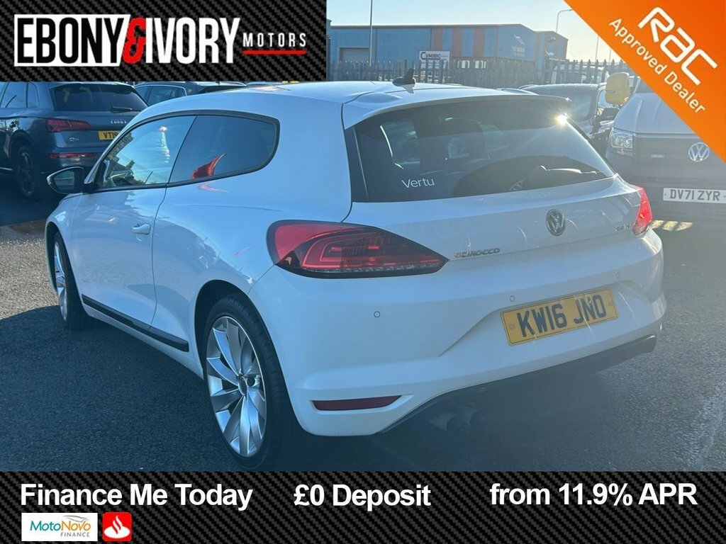 Volkswagen Scirocco 2L Gt KW16JNO White #3