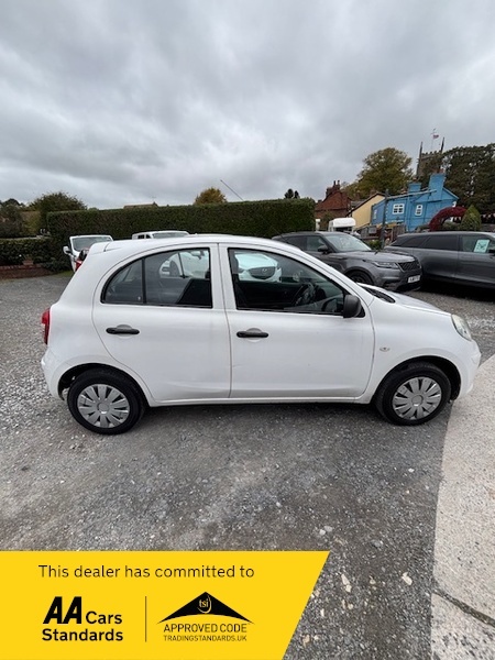 Nissan Micra Visia Dci-2 Previous Owners-great PY62EKZ White #3