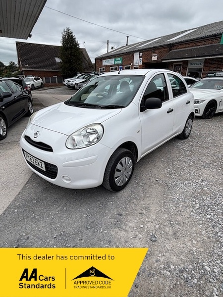 Nissan Micra Visia Dci-2 Previous Owners-great PY62EKZ White #2