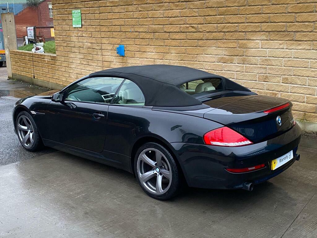BMW 6 Series Convertible 3.0 635D Sport Steptronic Euro 4 Black #11